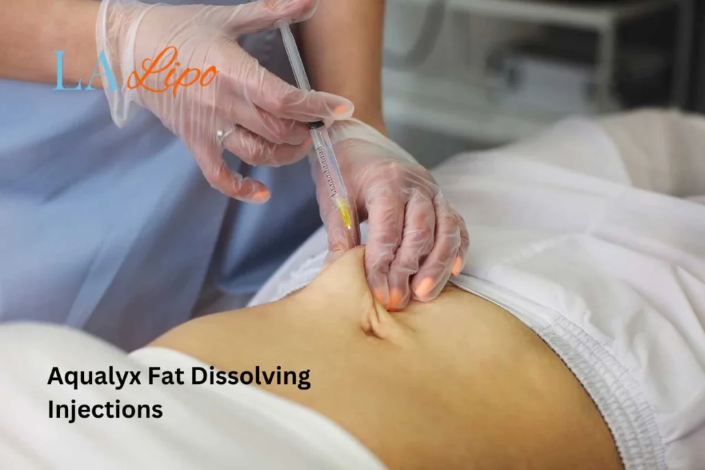 woman having fat dissolving injections Bedfordshire in the stomach