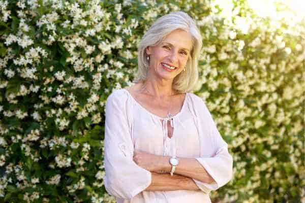 Older woman happy with urinary incontinence treatment Bedfordshire
