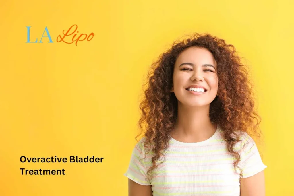 woman smiling about overactive bladder treatment Bedfordshire solutions